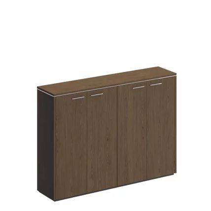 Шкаф для документов средний закрытый VELAR ВЛ 324 ДТ Дуб табачный_0