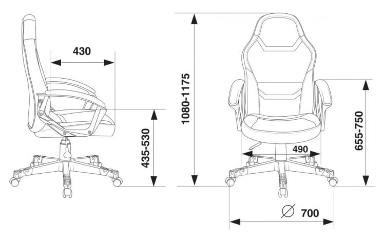 Кресло игровое Zombie 10 Red_7