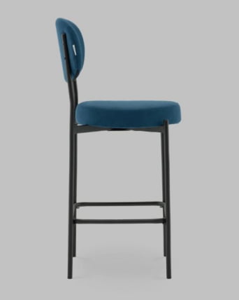 Стул Полубарный Бриф DD ПБ велюр синий_2