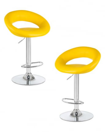 Стул барный DOBRIN MIRA (желтый) 2 шт_0
