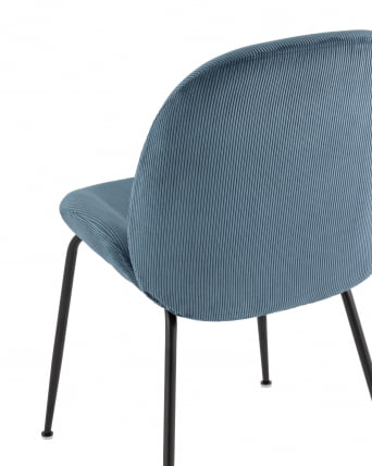 Стул Beetle велюр Голубой_6