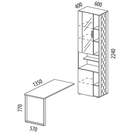 Стол-стеллаж (лев/прав) Джерси 601 416_6