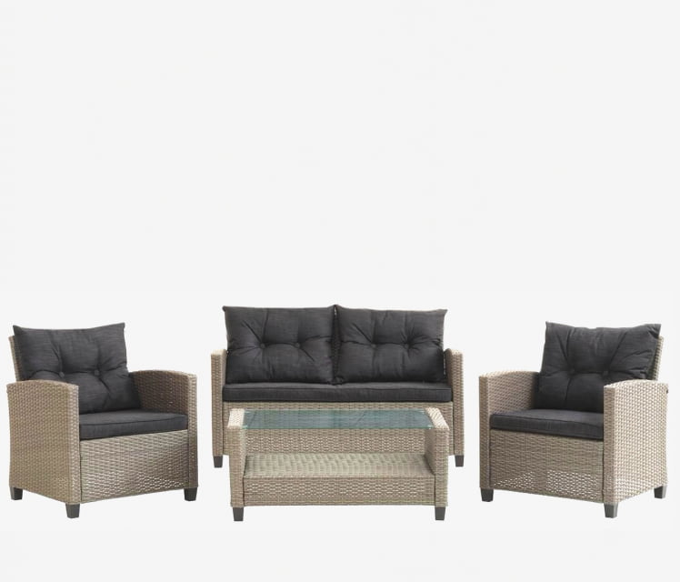 Комплект плетеной мебели AFM-805B Beige/Dark grey_1