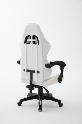 Кресло спортивное TopChairs Phantom бело-черный_7