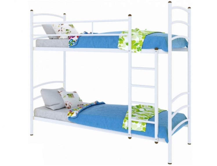 Кровать двухъярусная Милана Duo 800х1900 Белая_0