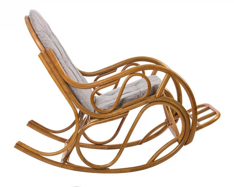 Кресло-качалка CLASSIC MI-001 с подушкой Золотой мёд_1