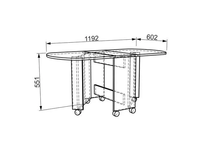 Стол журнальный Модуль 01 Дуб млечный_1