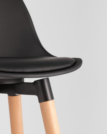 Полубарный стул Мартин экокожа Черный_6