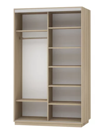 Шкаф-купе двухдверный Экспресс Дуо 1400х2400h Сакура/Дуб сонома_1