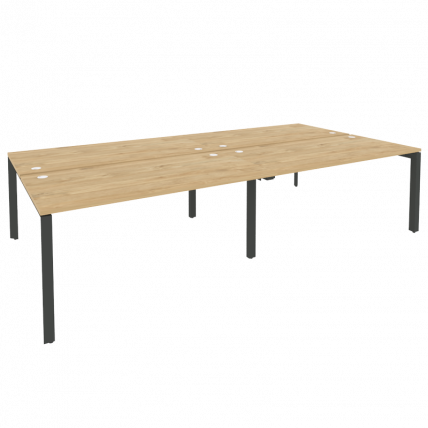 Рабочая станция на П-образном м/к ONIX O.MP-D.RS-4.4.8 Тиквуд Светлый/Антрацит_0