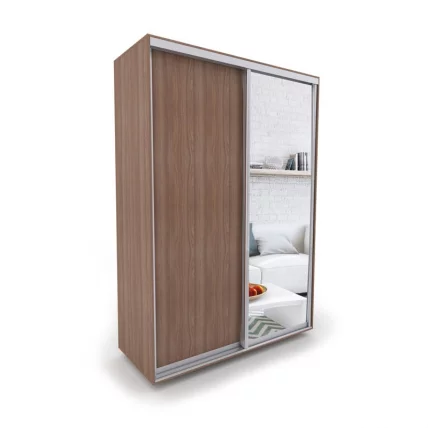 Шкаф-купе 2-х дверный Акцент-Сим ДЗ 1000х600 Ясень шимо тёмный_0