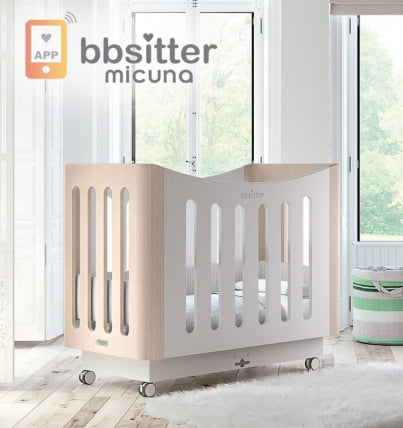 Кроватка 120x60 Micuna BabySitter White Water wood_0