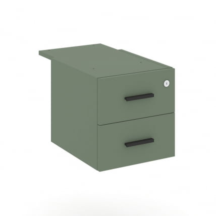 Тумба подвесная с двумя ящиками CONCEPT CN.PT-004 B/W Кобо Черный_0