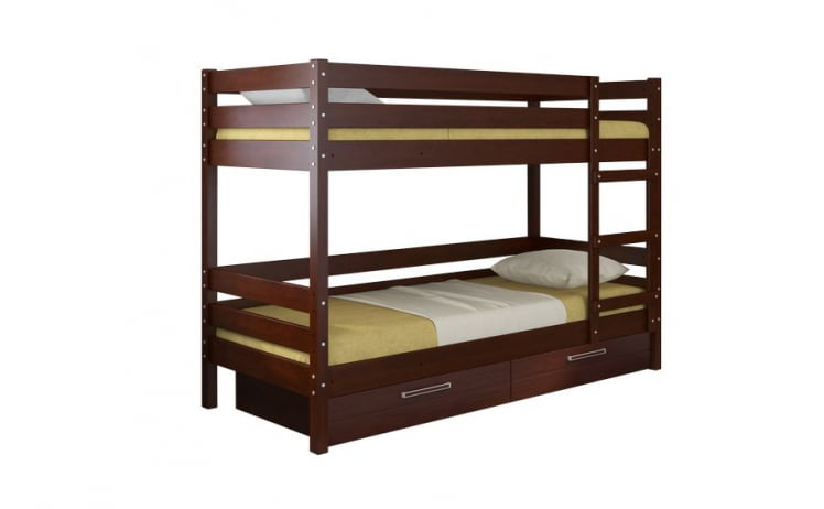 Кровать двухъярусная без основания Джуниор 200х90 Орех_1