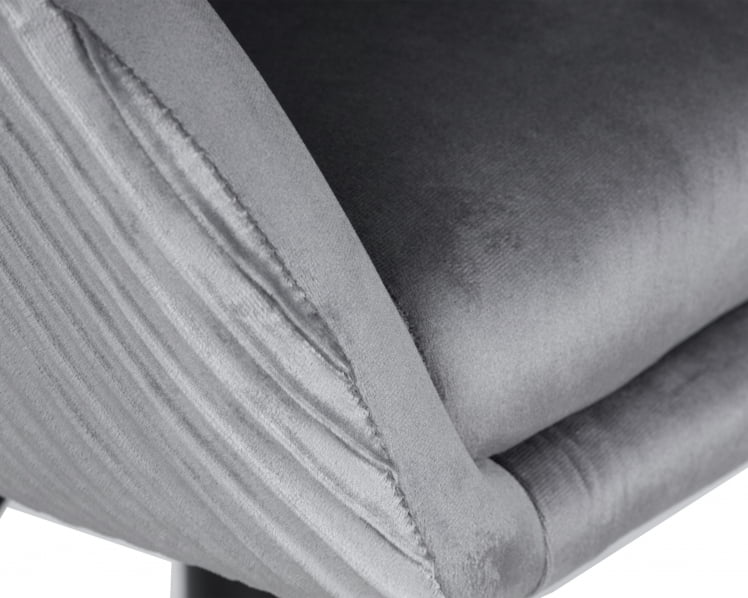 Кресло дизайнерское DOBRIN EDISON BLACK (серый велюр (1922-19))_6