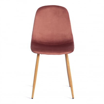 Стул BREEZE (mod. 4724) вельвет/металл, 44 х 53 х 87 см, Coral (коралловый) HLR44 / натуральный_4