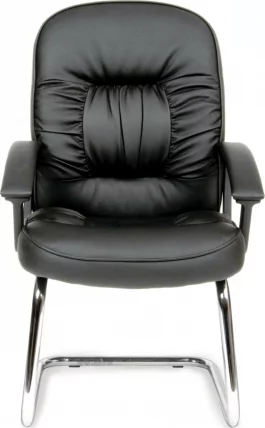Кресло для посетителя CHAIRMAN 418V PVC Черный_1