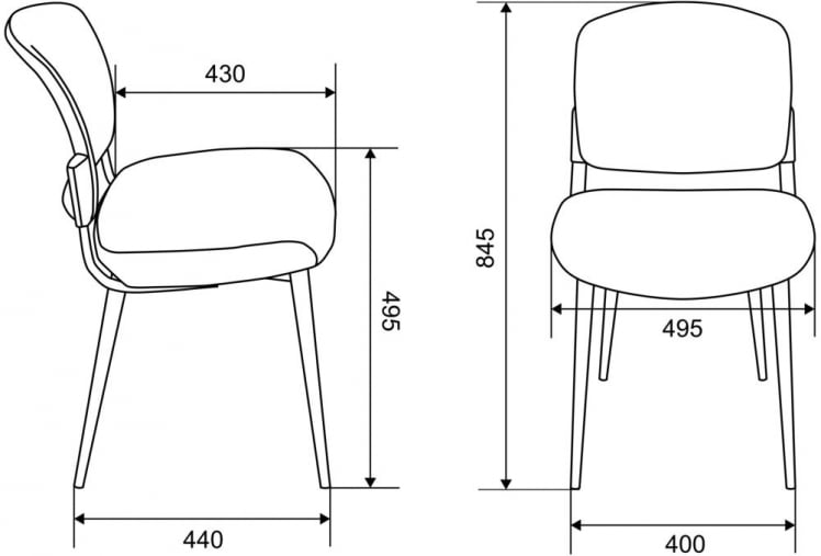 Стул для кухни Бюрократ KF-8W Красный_4