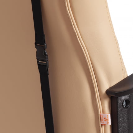 Кресло DRIVER (22) кож/зам/ткань, бежевый/бронза, 36-34/TW-21_12