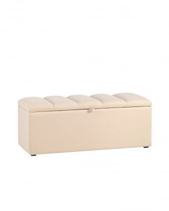 Пуф с крышкой Нильсон 2 велюр Бежевый_0