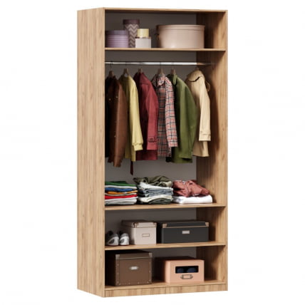 Корпус шкафа двухстворчатого Норд ЛД 677.070.000 Дуб золотой_1