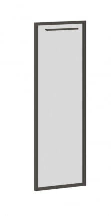 Дверь шкафа левая EDIS EDRG 42-1L Бронза тонированная серая Мокко_0