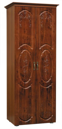 Шкаф-2-х дверный со штангой от набора для гостиной Грация 8.1 Вишня Оксфорд глянец_0