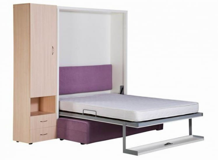 Шкаф-диван-кровать Смарт 1 3-в-1 левый 1600 Венге_2