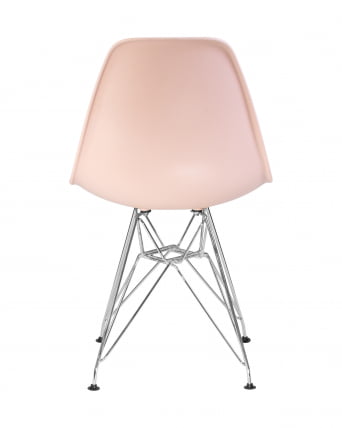 Стул обеденный DOBRIN DSR ножки хром Светло-розовый PK-02_4