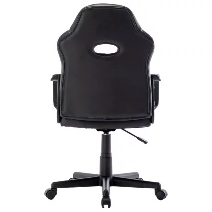 Кресло компьютерное BRABIX Stripe GM-202 экокожа Черный-голубой_2