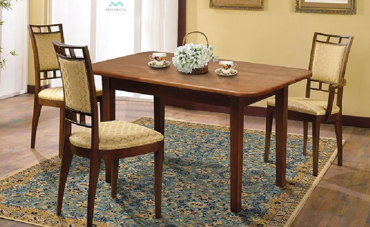 Стол обеденный массив Орех темный (1200)_0