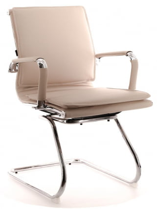 Кресло для посетителей Nerey CF экокожа Бежевый_1