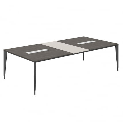 Конференц-стол (домино поперек) Atlas NZ-0108.GS.BT.AN Серый камень Бренсон Трюфель Антрацит_0