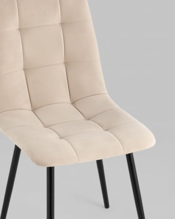 Стул Oliver велюр Бежевый_7