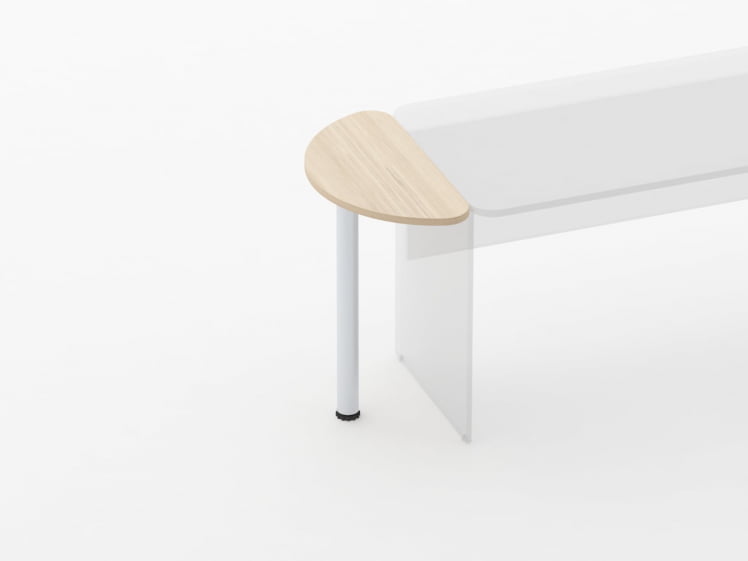 Приставка-полукруг Glassy 2.14 Венге_1