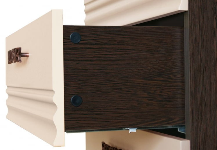 Комплект мебели для спальни Катрин №01 Дуб венге Белый песок Санчо крем Браун вуд_1