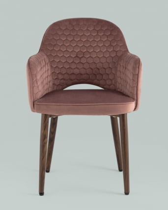 Стул Венера Хани велюр Пыльно-розовый_3