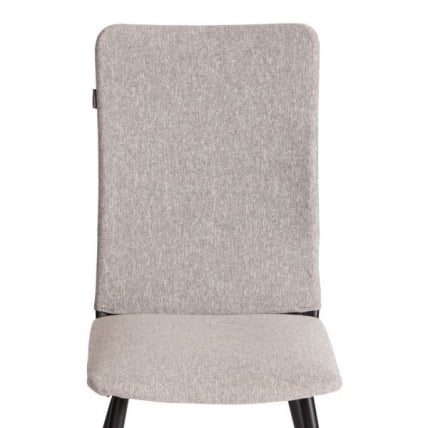 Стул обеденный La Rousse (2 шт. в упаковке) NEW, ткань рогожка, серый/черный, 3M 16/2, 45х55х93 см_9