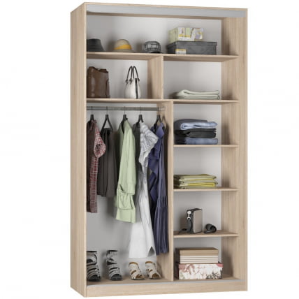 Шкаф-купе B-230х135х60-1(ДВ-Графит-D9D9)_1