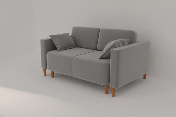 Диван прямой Ультра (Berhouse) Цвет фасада: Левис 09 велюр; Тип: Прямой; Материал фасада: Металл/Велюр_2