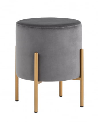 Пуф Кейси велюр Серый_0