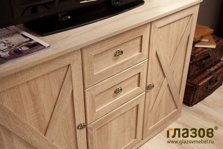 Спальня композиция 2 ADELE Дуб Сонома/Орех шоколадный (спальня)_2