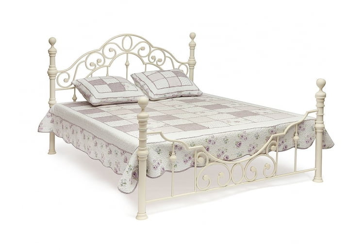 Кровать Виcториа + основание без матраса 160кс200 Античный белый / Victoria 160x200_0