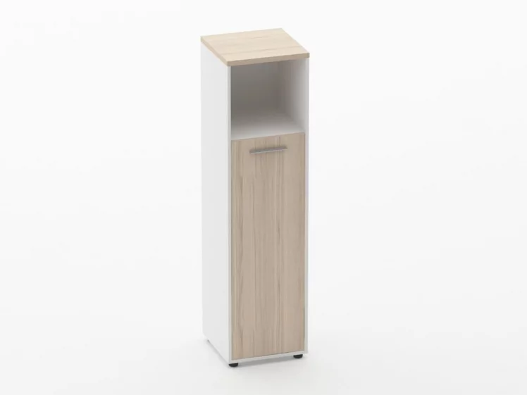 Шкаф 3 узкий закрытый с нишей Deka 10.16.13Пр Туя/Белый_0