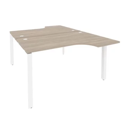 Рабочая станция на П-образном м/к ONIX O.MP-D.SA-2 Дуб Аттик/Белый_0