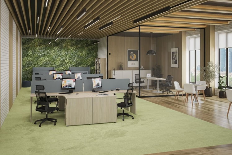 Мебель для офиса Sigma №11 Белый Дуб светлый_2