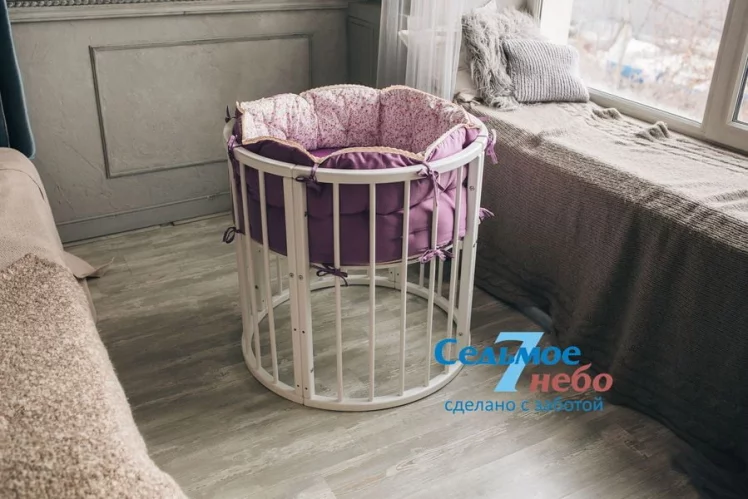 Кровать-трансформер 6-в-1 Merry Happy 01 Комплект Белая_17