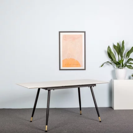 Стол раздвижной Месси 120-160 Белый_5