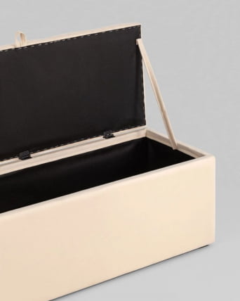 Пуф с крышкой Нильсон 2 велюр Бежевый_5