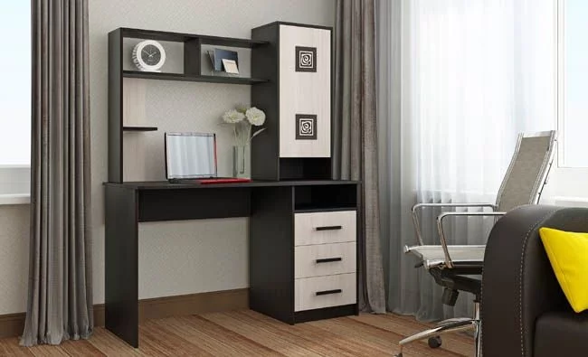 Стол компьютерный Фаворит Венге/Дуб молочный_0